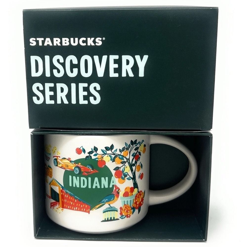 ⭐ Starbucks "Discovery Series" Indiana 14oz Mug NWT/NIB